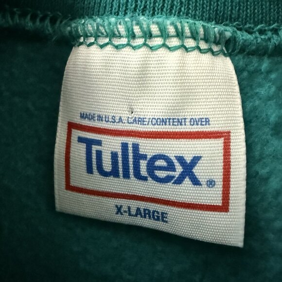 Vintage 80s Hand Painted Glitter‎ Bird Sweatshirt Womens XL Holiday Christmas - Picture 5 of 7